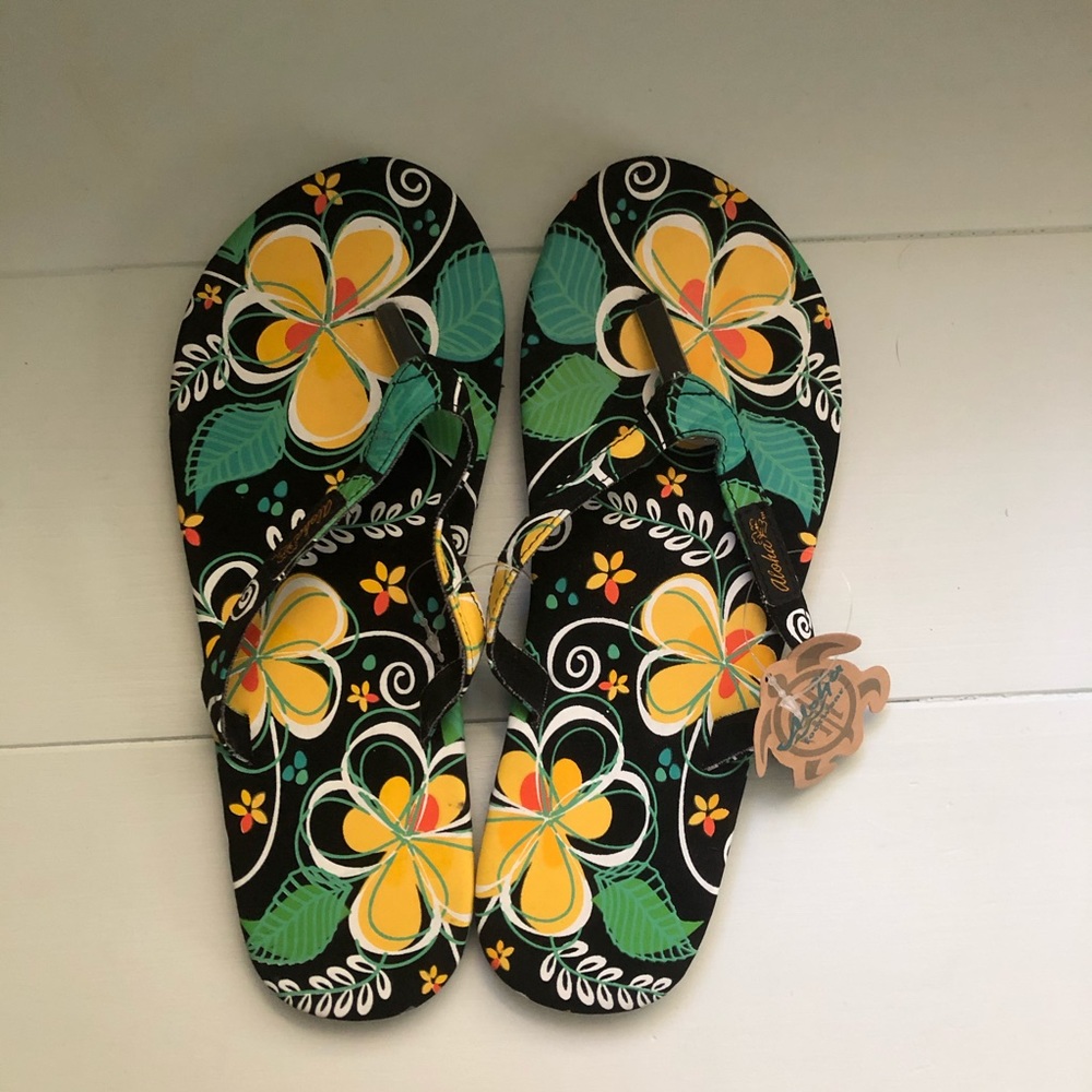 Hawaiian Flower Slippers